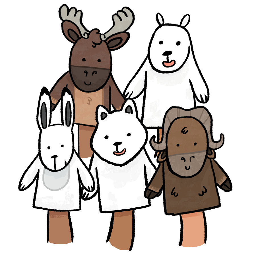 Tuktu and Friends Hand Puppets