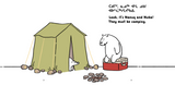 Nanuq and Nuka: Cleaning Up the Campsite